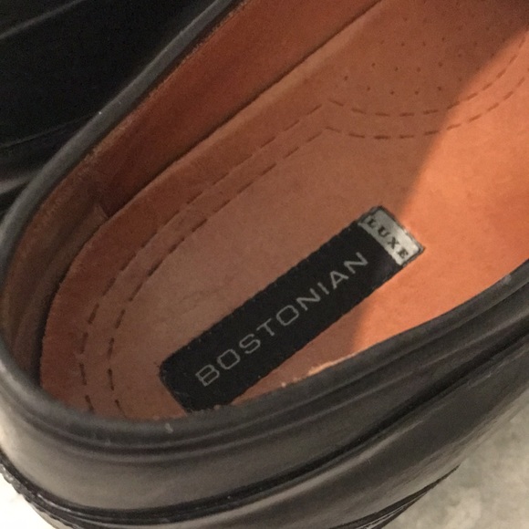 Bostonian Loafers Mens 13 Black Tassel Leather Shoes Luxe Made in Italy Classic - Picture 5 of 10